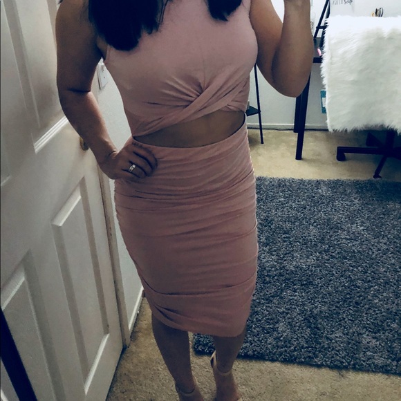 (LAST S) Be Mine Ruched Bodycon Dress - Picture 3 of 6